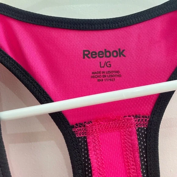 Reebok Pink and black Workout Tank Top Size L - Picture 3 of 9